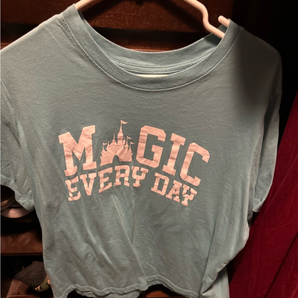 Boxy style XL Disney Magic Every Day women’s shirt from Disneyland worn one time